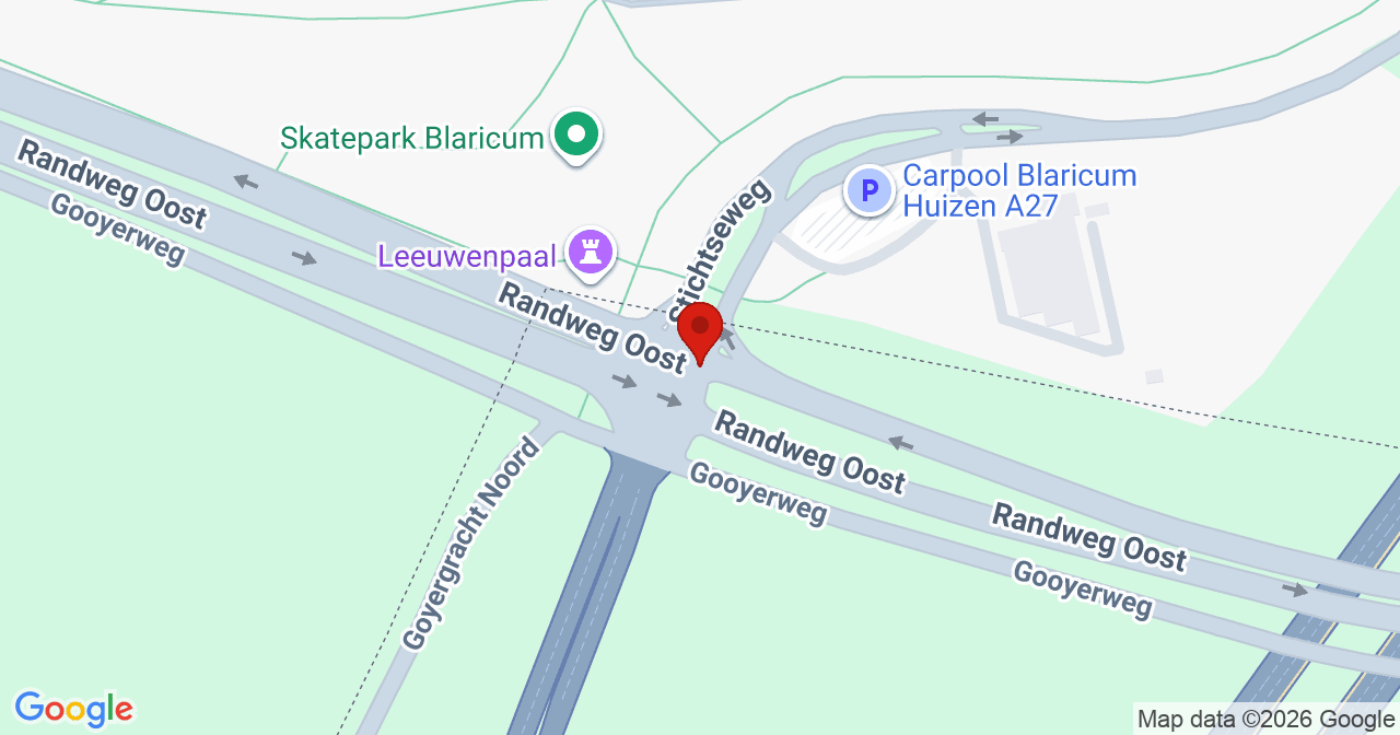 Kaart van het incident in Eemnes met de aanrijroutes van de gealarmeerde eenheden