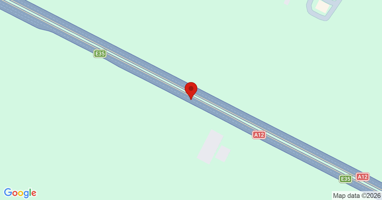 Kaart van het incident in Duiven met de aanrijroutes van de gealarmeerde eenheden