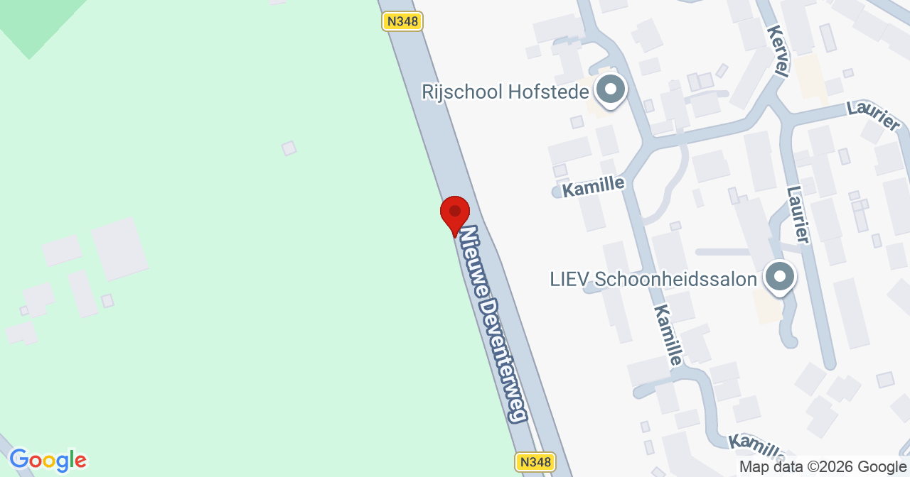 Kaart van het incident in Raalte met de aanrijroutes van de gealarmeerde eenheden