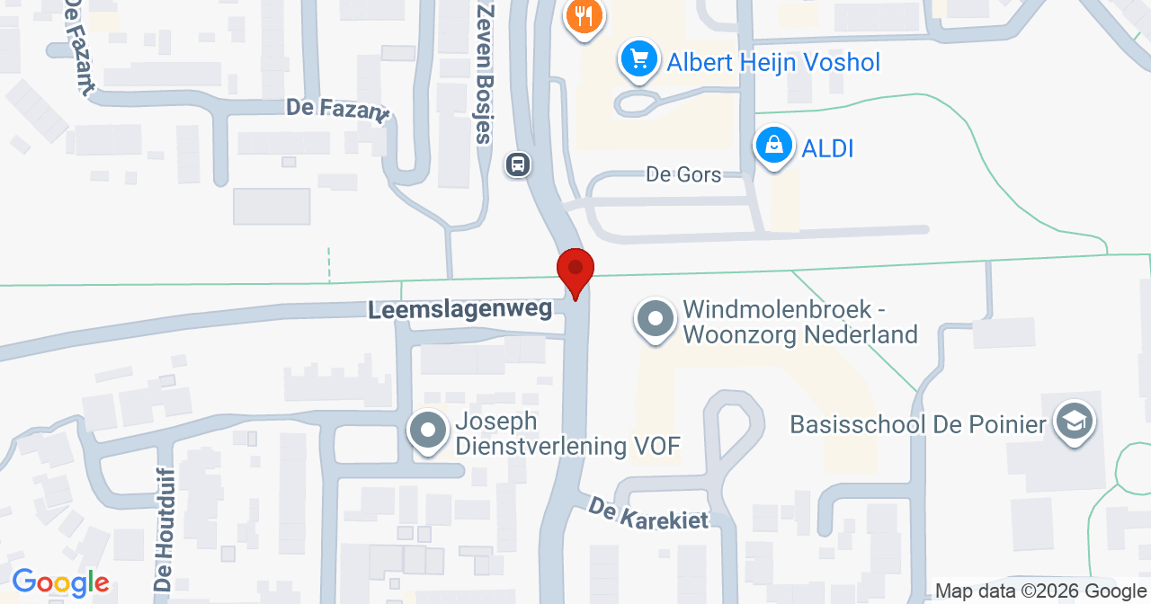 Kaart van het incident in Almelo met de aanrijroutes van de gealarmeerde eenheden