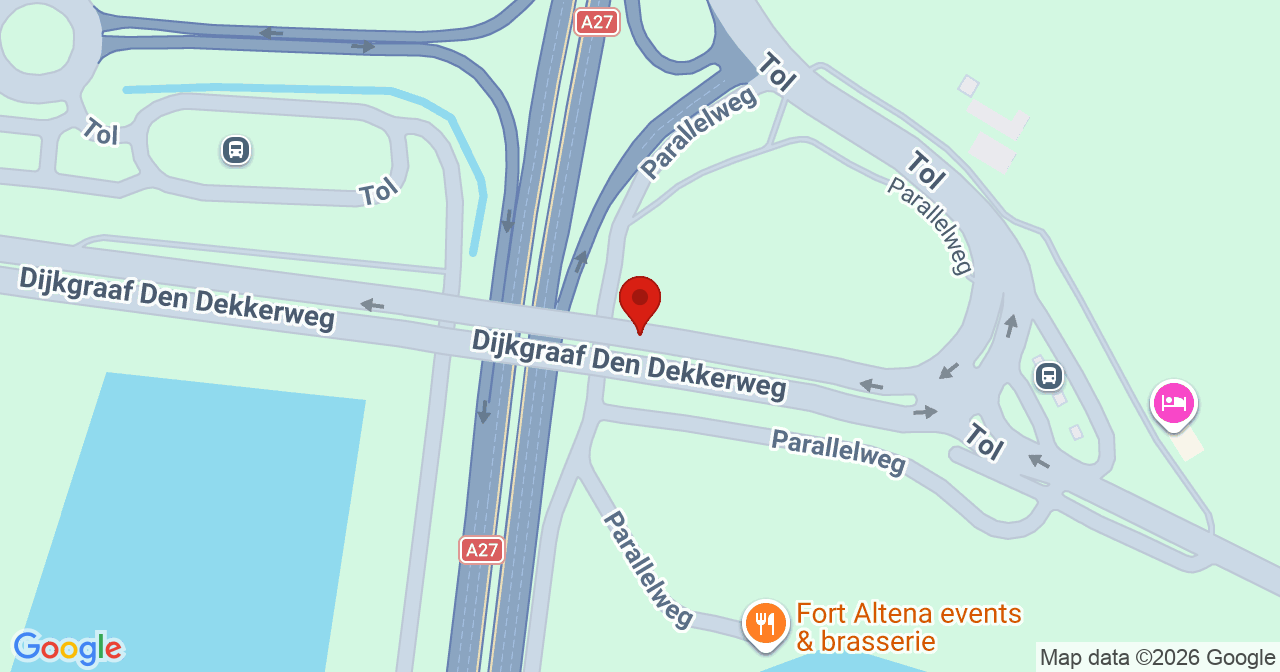 Kaart van het incident in Werkendam met de aanrijroutes van de gealarmeerde eenheden