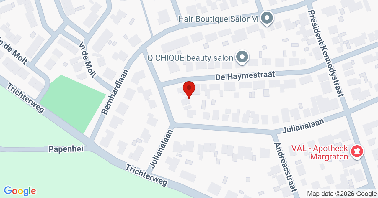 Kaart van het incident in Margraten met de aanrijroutes van de gealarmeerde eenheden