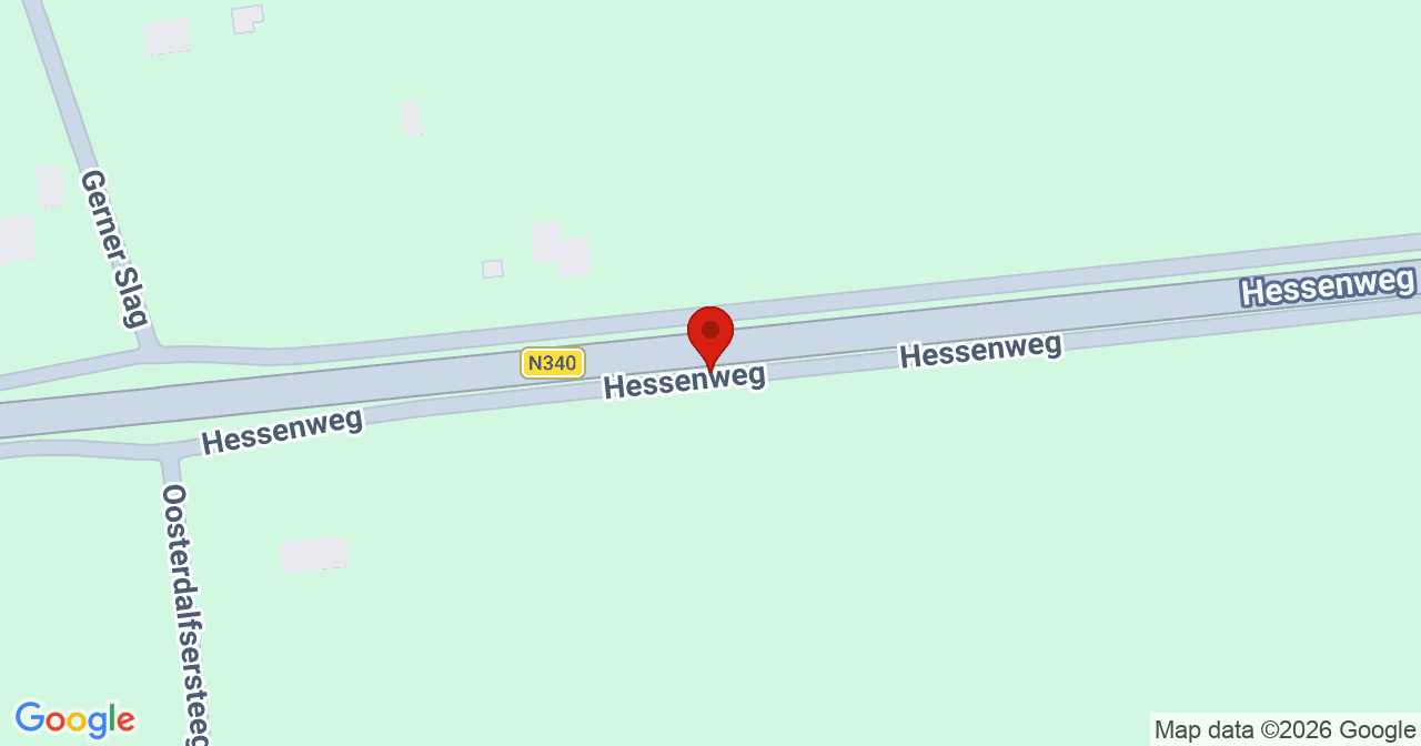 Kaart van het incident in Dalfsen met de aanrijroutes van de gealarmeerde eenheden