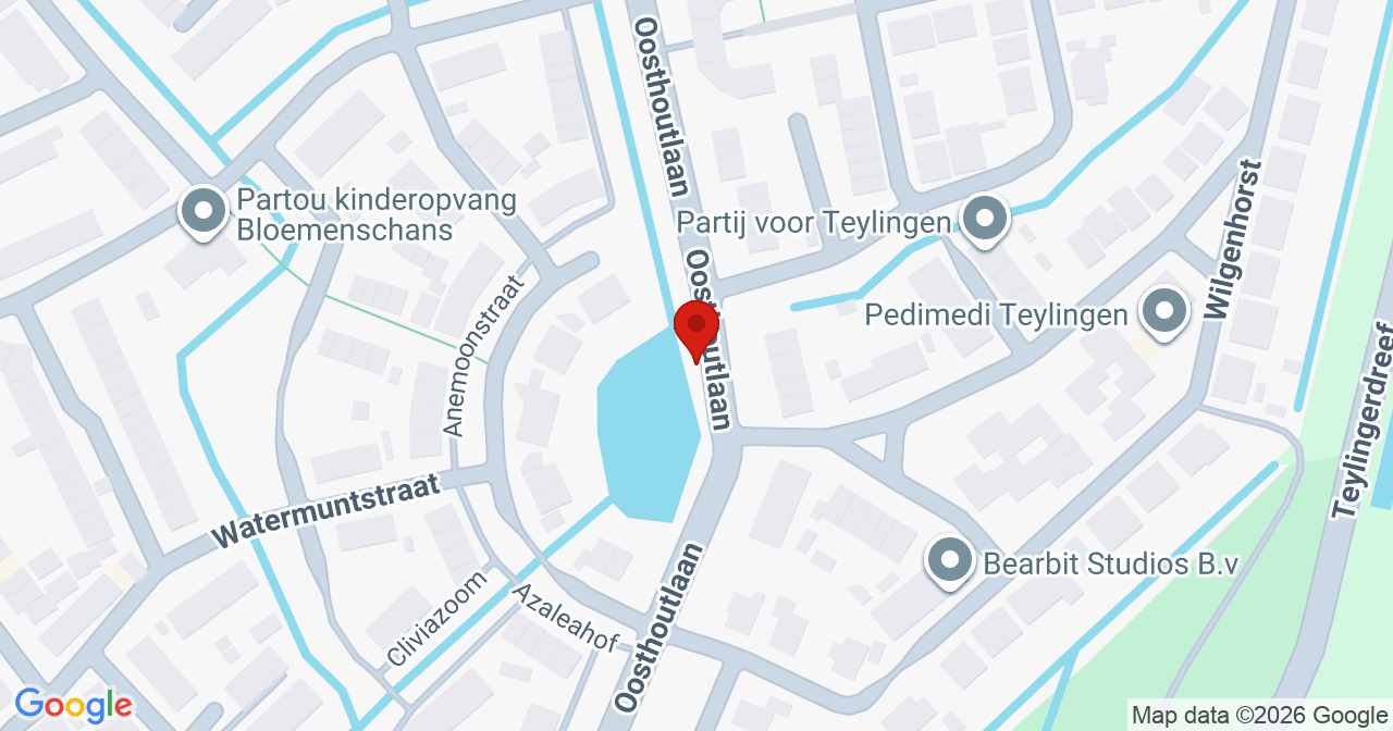 Kaart van het incident in Voorhout met de aanrijroutes van de gealarmeerde eenheden