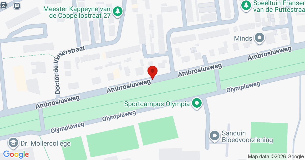 Kaart van het incident in Waalwijk met de aanrijroutes van de gealarmeerde eenheden