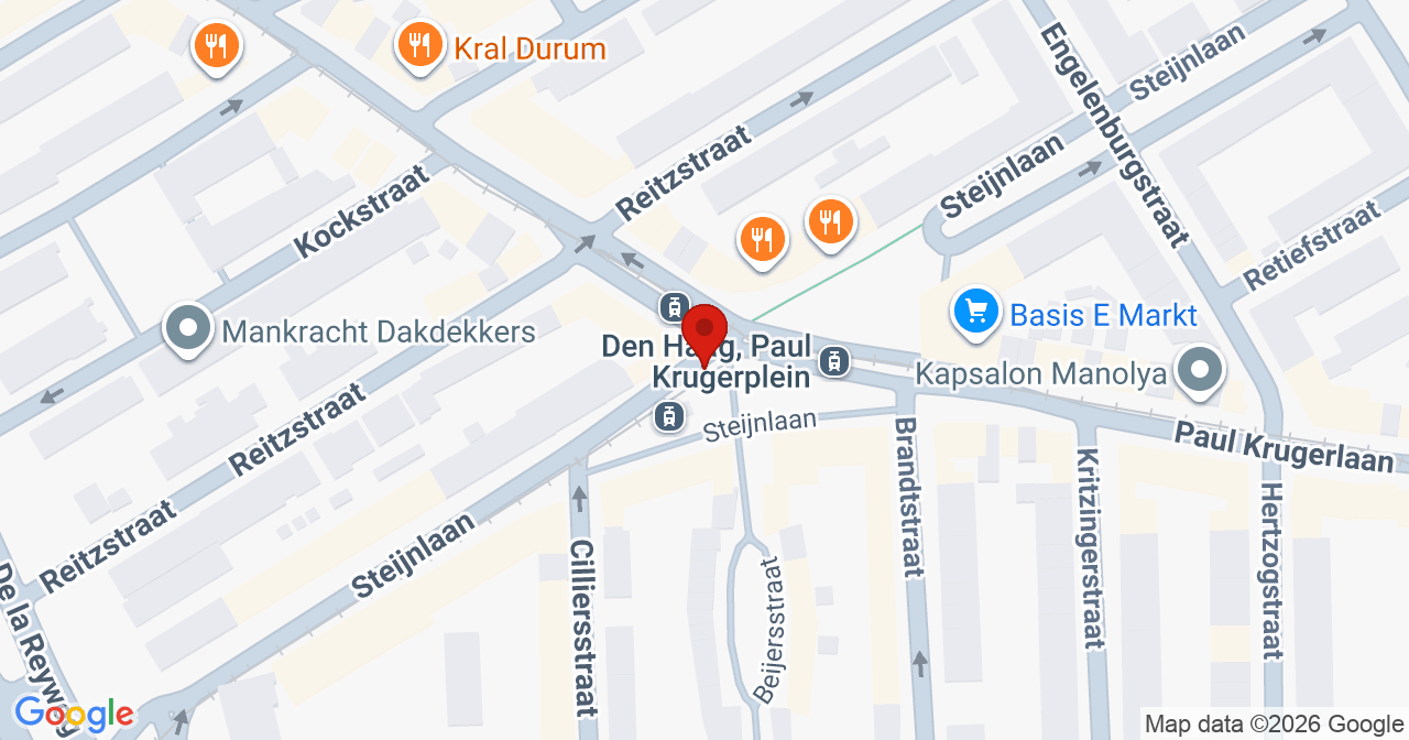 Kaart van het incident in 's-Gravenhage met de aanrijroutes van de gealarmeerde eenheden