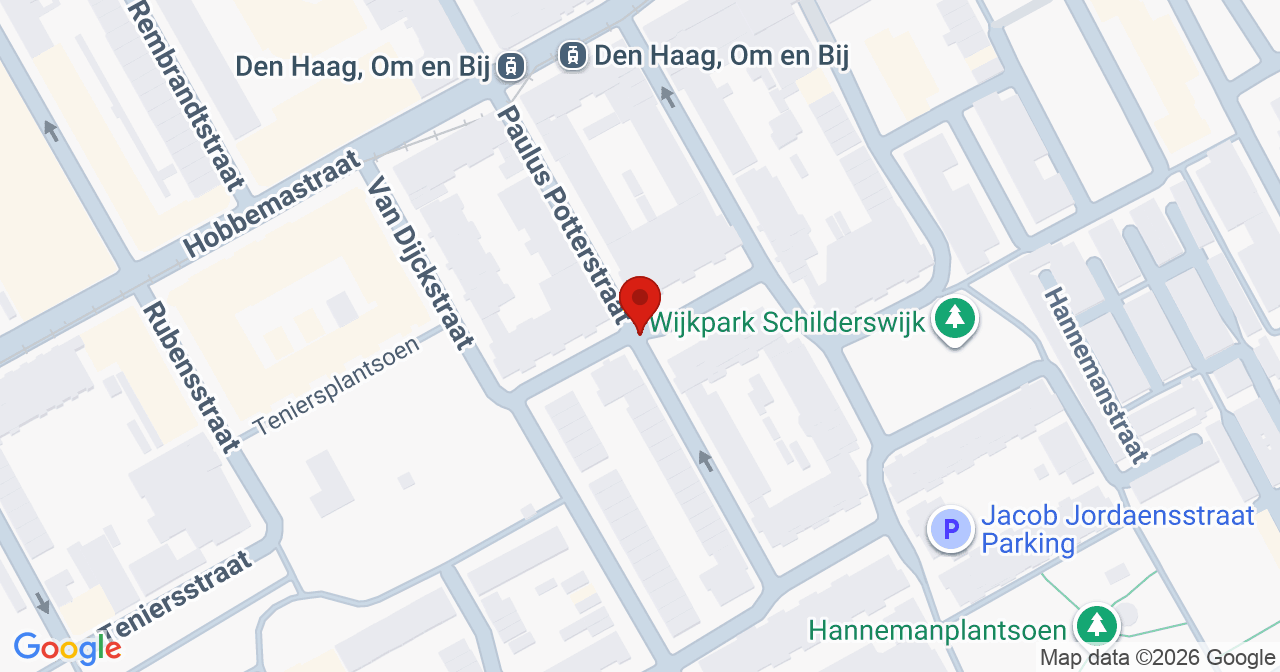 Kaart van het incident in 's-Gravenhage met de aanrijroutes van de gealarmeerde eenheden