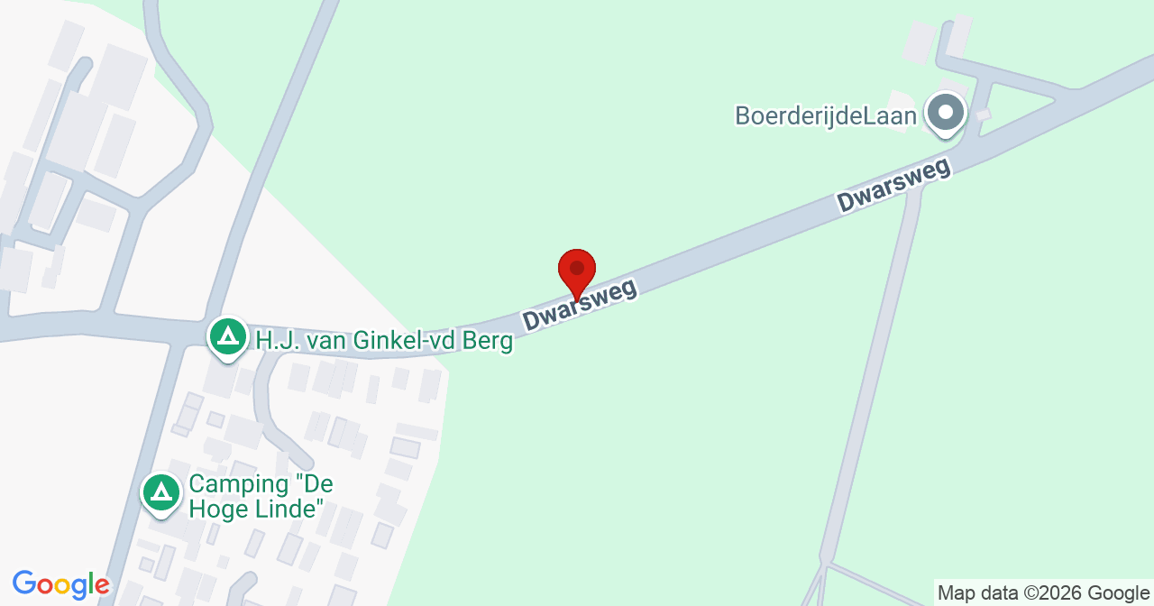 Kaart van het incident in Overberg met de aanrijroutes van de gealarmeerde eenheden