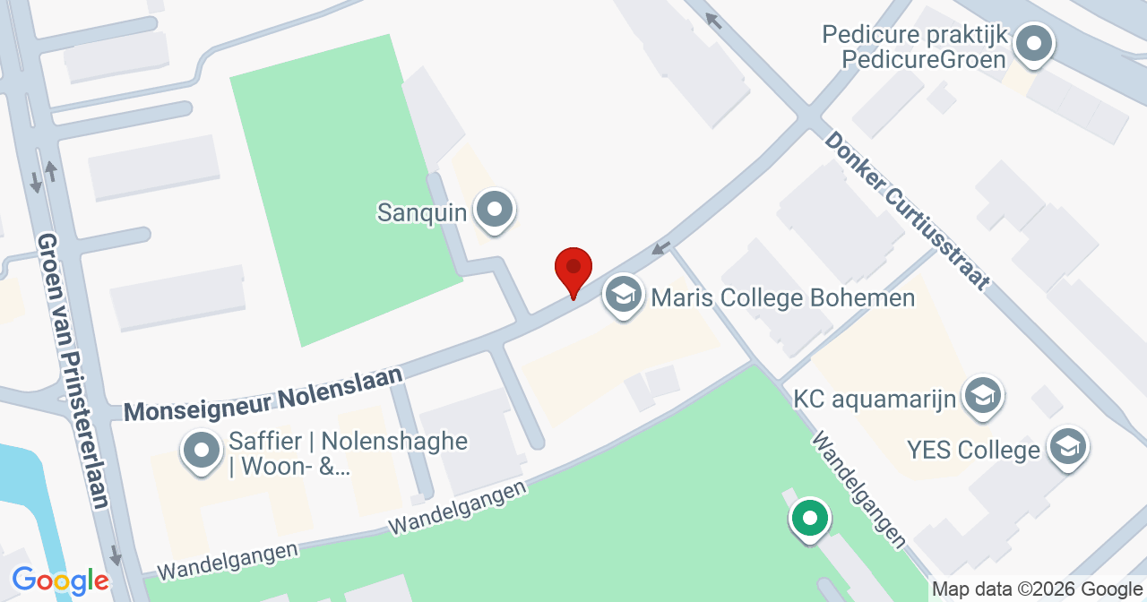 Kaart van het incident in 's-Gravenhage met de aanrijroutes van de gealarmeerde eenheden