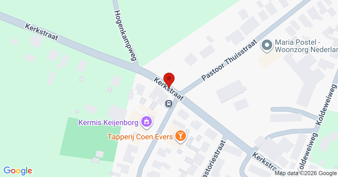 Kaart van het incident in Keijenborg met de aanrijroutes van de gealarmeerde eenheden