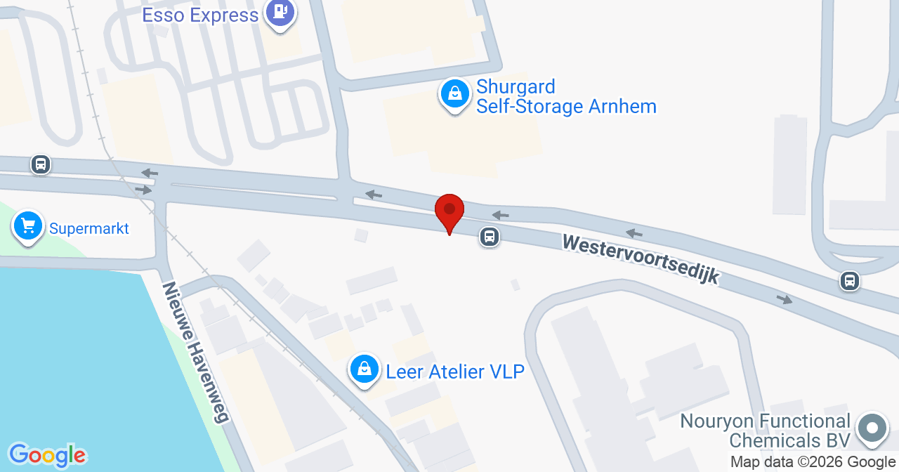 Kaart van het incident in Arnhem met de aanrijroutes van de gealarmeerde eenheden