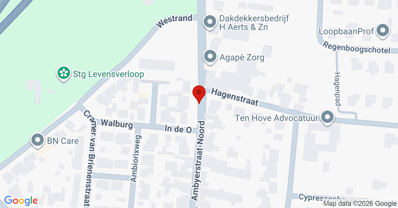 Kaart van het incident in Maastricht met de aanrijroutes van de gealarmeerde eenheden