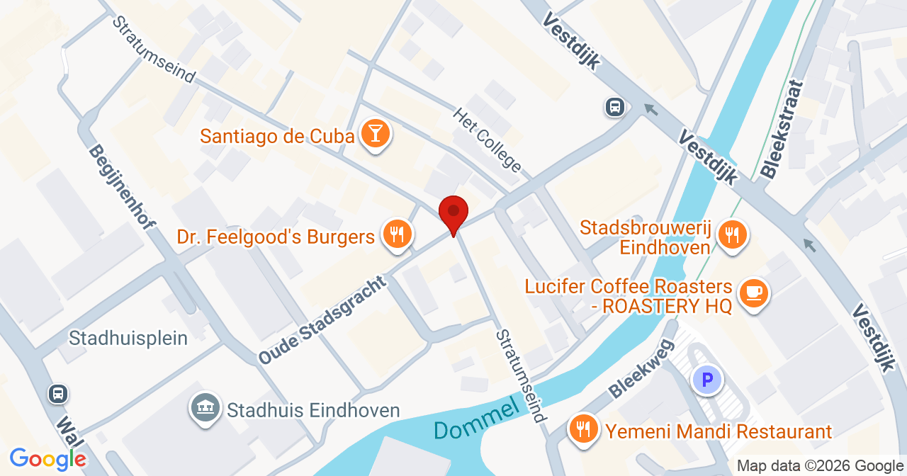 Kaart van het incident in Eindhoven met de aanrijroutes van de gealarmeerde eenheden