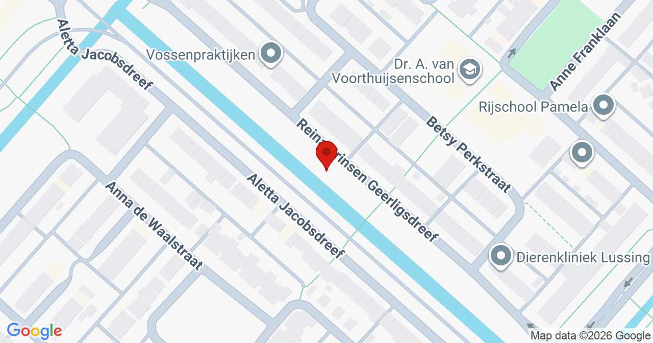 Kaart van het incident in Hoofddorp met de aanrijroutes van de gealarmeerde eenheden