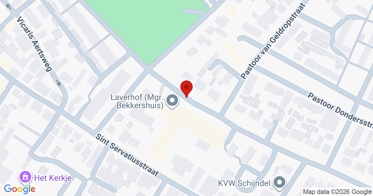 Kaart van het incident in Schijndel met de aanrijroutes van de gealarmeerde eenheden