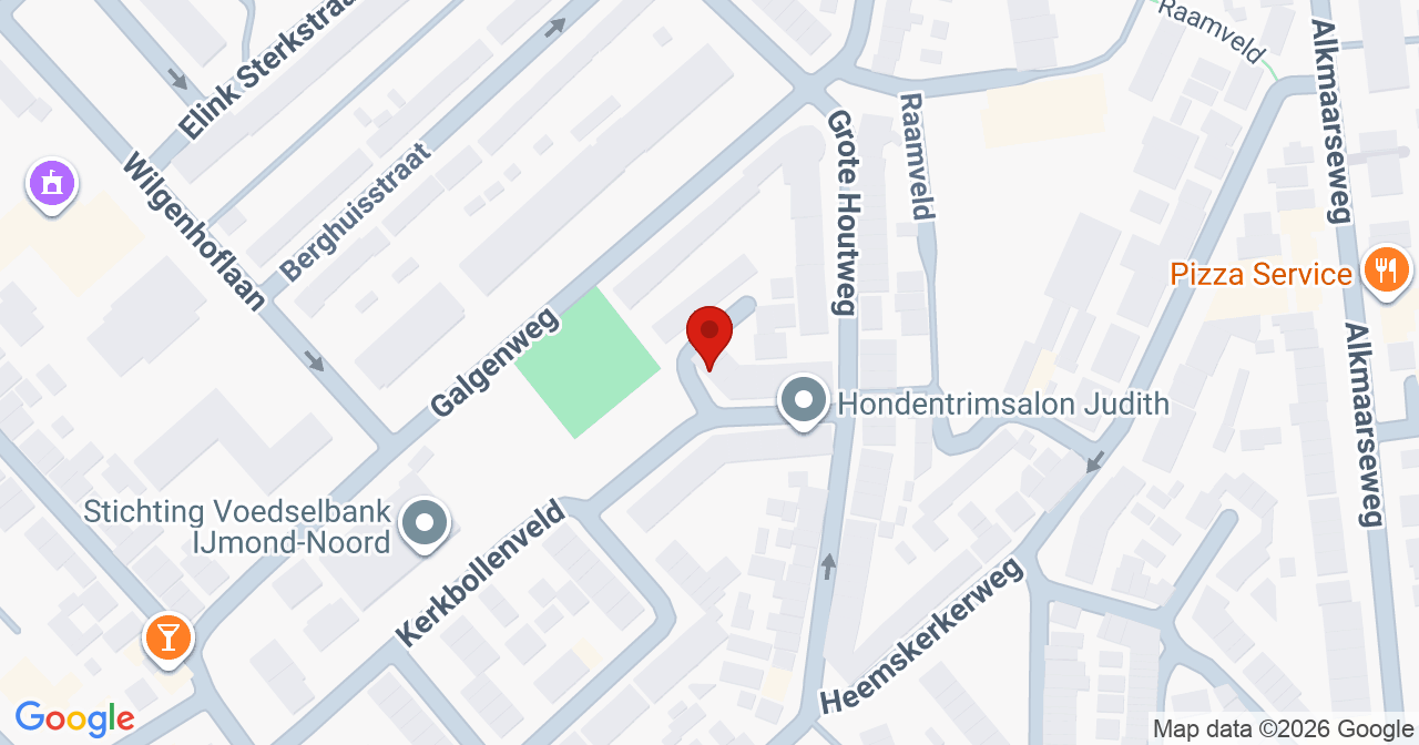 Kaart van het incident in Beverwijk met de aanrijroutes van de gealarmeerde eenheden