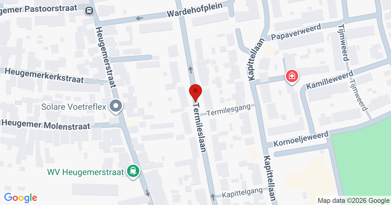 Kaart van het incident in Maastricht met de aanrijroutes van de gealarmeerde eenheden