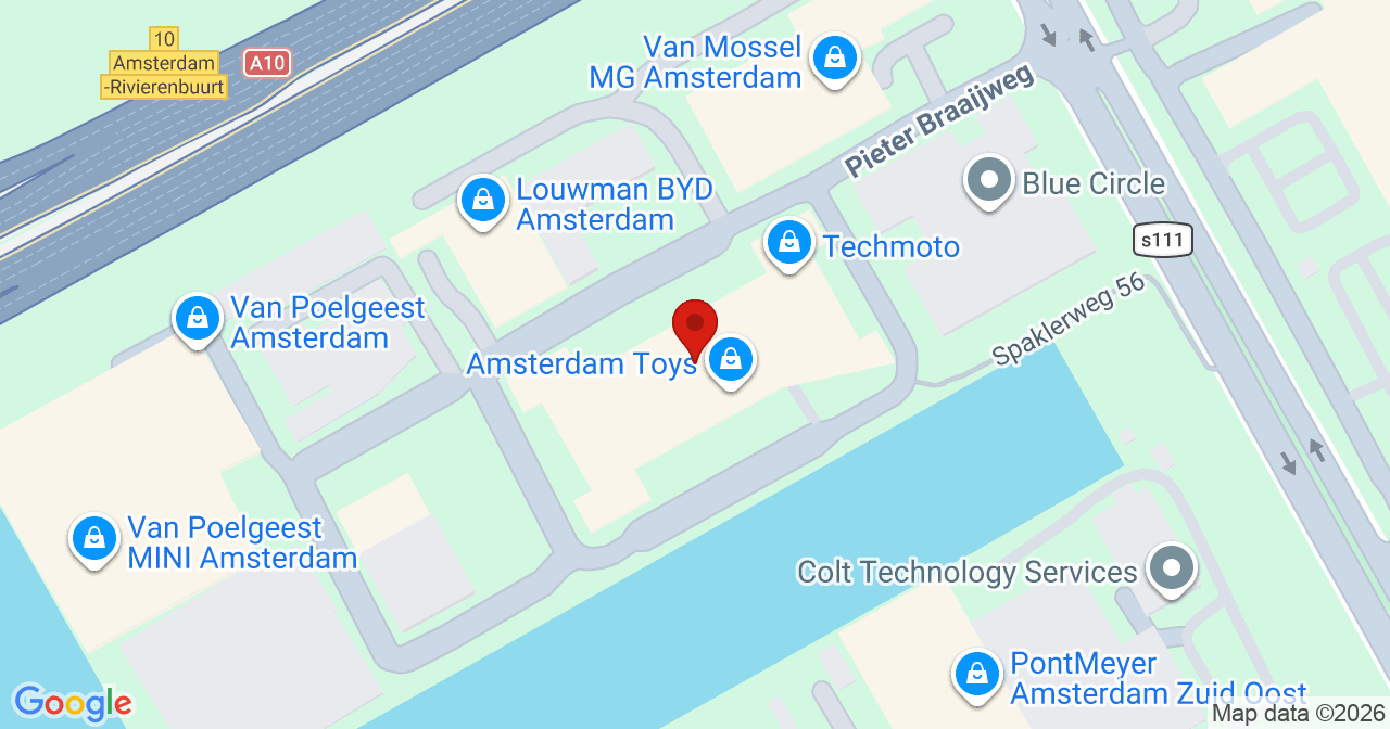 Kaart van het incident in Amsterdam-Duivendrecht met de aanrijroutes van de gealarmeerde eenheden