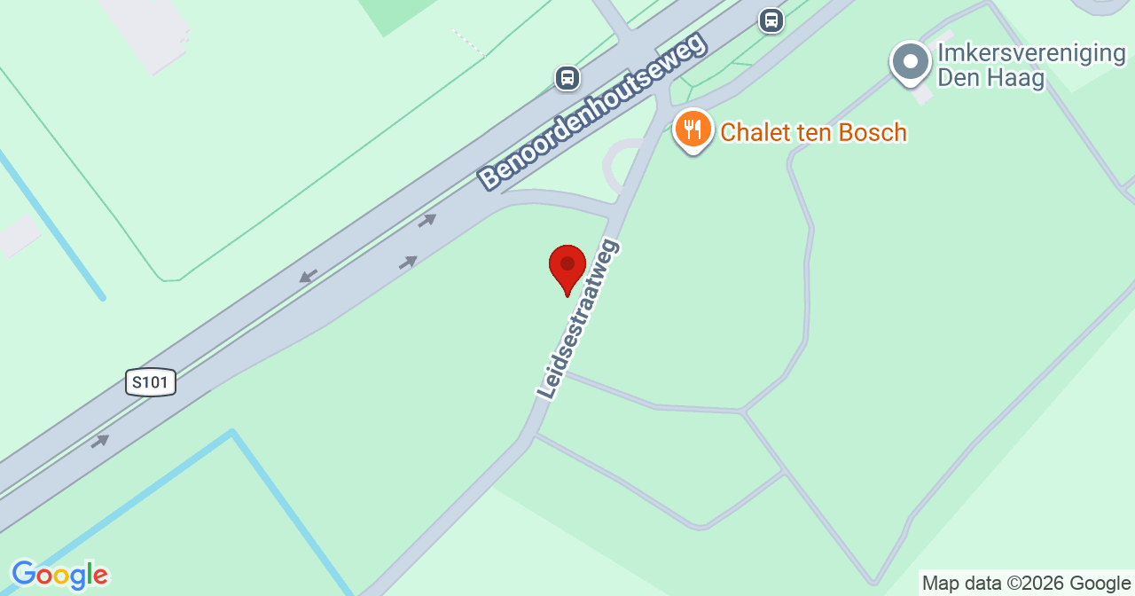 Kaart van het incident in 's-Gravenhage met de aanrijroutes van de gealarmeerde eenheden