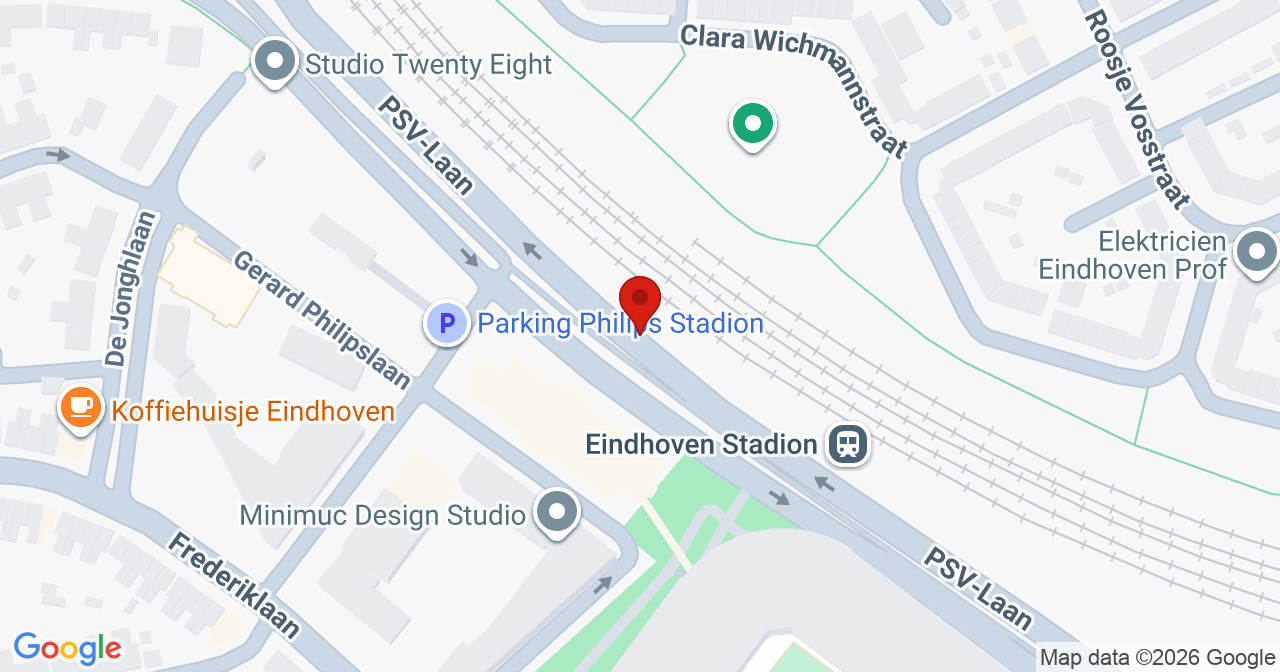 Kaart van het incident in Eindhoven met de aanrijroutes van de gealarmeerde eenheden
