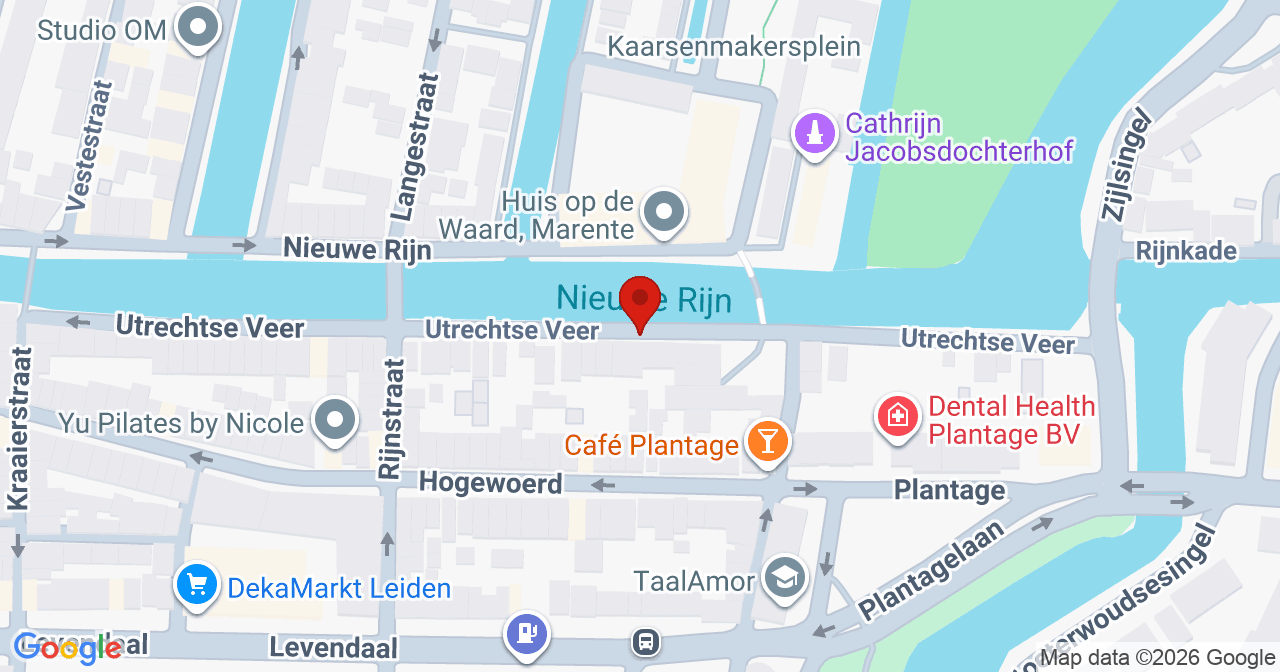 Kaart van het incident in Leiden met de aanrijroutes van de gealarmeerde eenheden