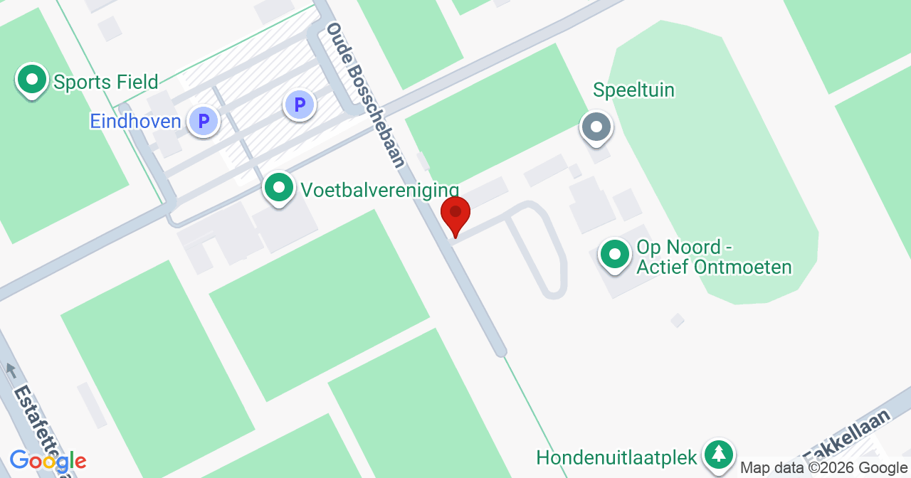 Kaart van het incident in Eindhoven met de aanrijroutes van de gealarmeerde eenheden