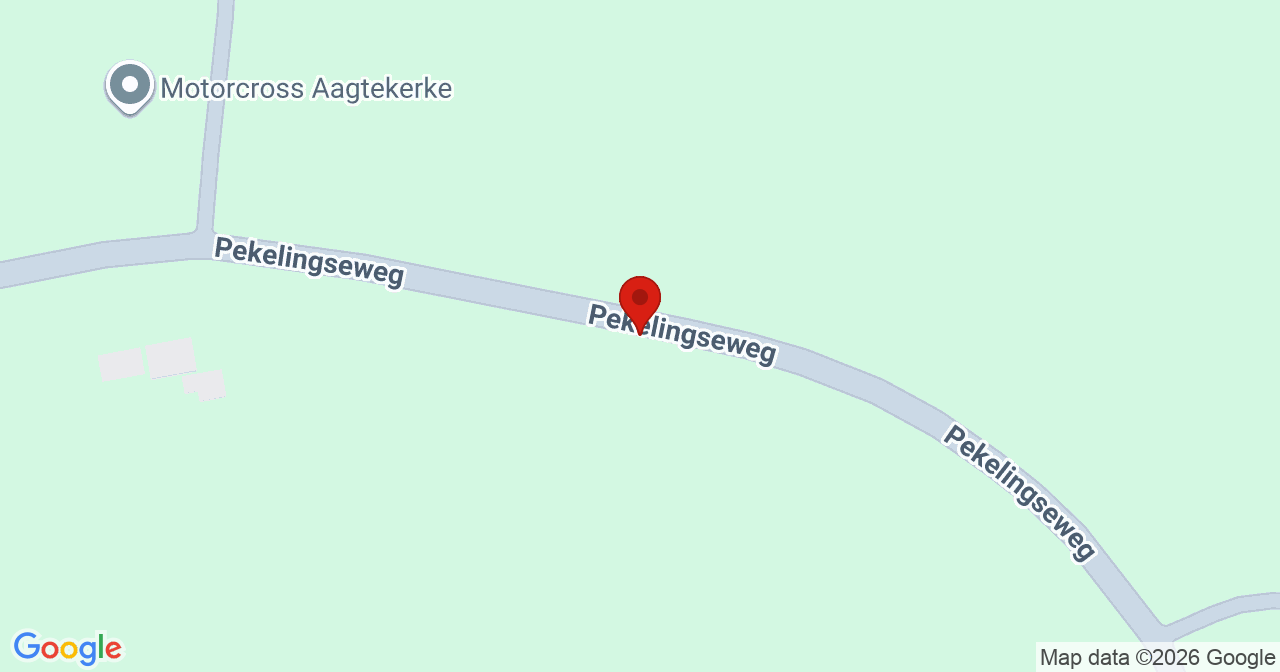 Kaart van het incident in Aagtekerke met de aanrijroutes van de gealarmeerde eenheden
