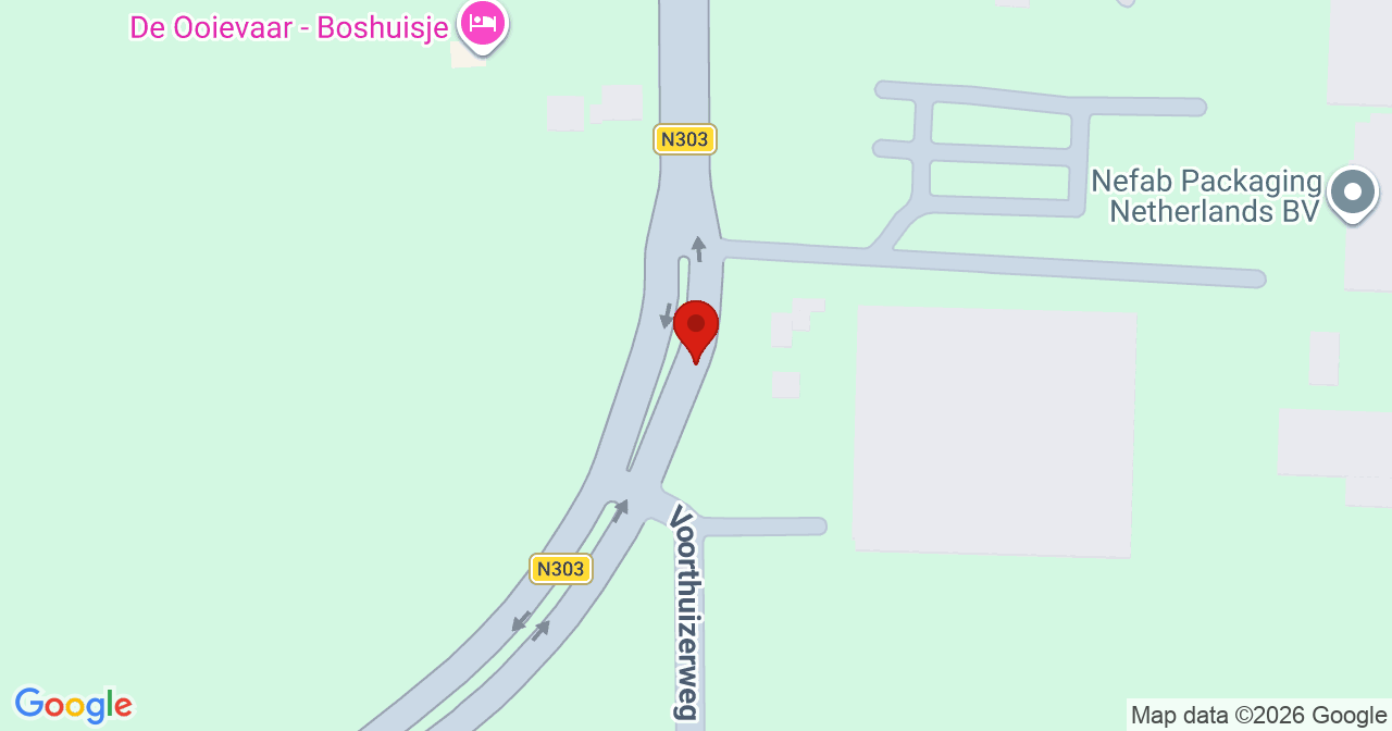 Kaart van het incident in Nijkerk met de aanrijroutes van de gealarmeerde eenheden