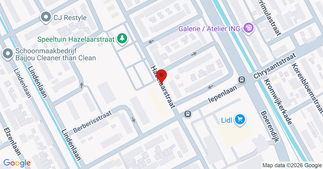 Kaart van het incident in Woerden met de aanrijroutes van de gealarmeerde eenheden