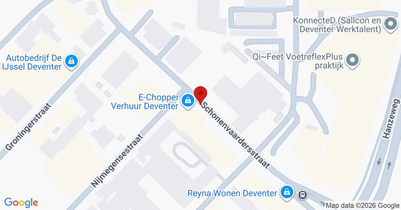 Kaart van het incident in Deventer met de aanrijroutes van de gealarmeerde eenheden