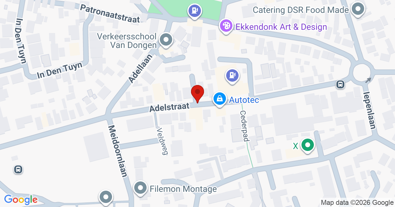 Kaart van het incident in Made met de aanrijroutes van de gealarmeerde eenheden