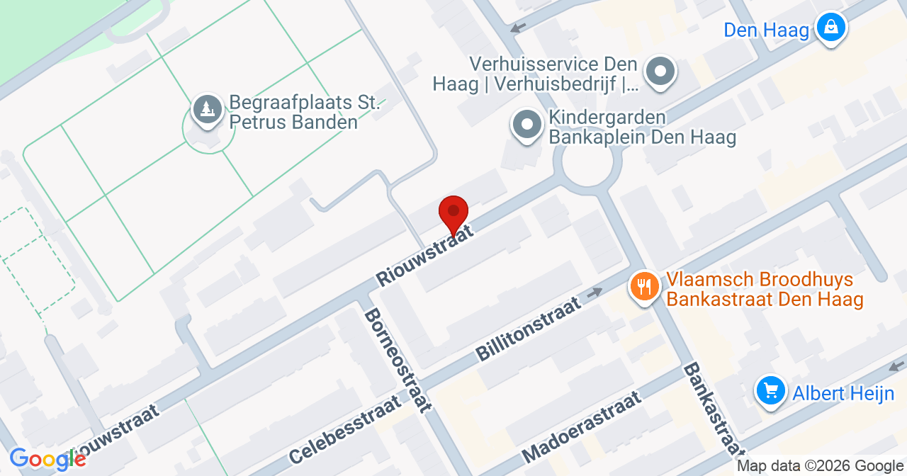 Kaart van het incident in 's-Gravenhage met de aanrijroutes van de gealarmeerde eenheden