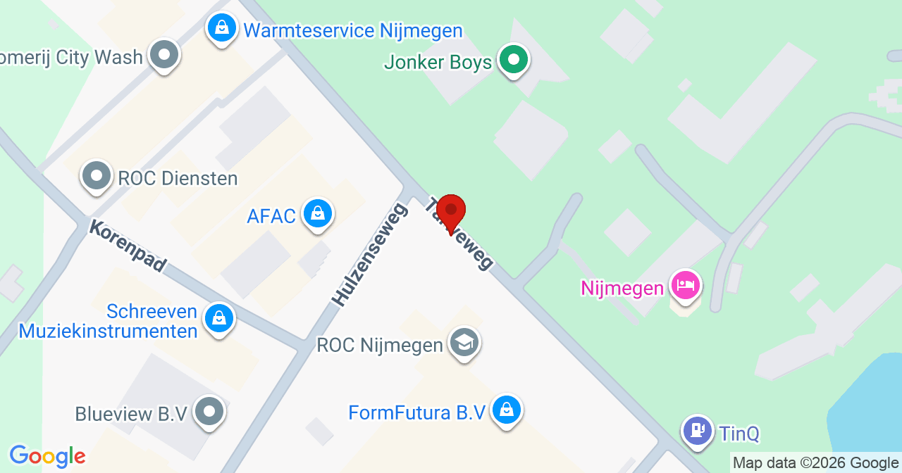 Kaart van het incident in Nijmegen met de aanrijroutes van de gealarmeerde eenheden