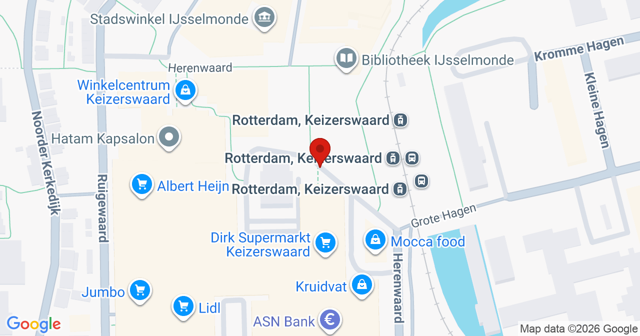 Kaart van het incident in Rotterdam met de aanrijroutes van de gealarmeerde eenheden