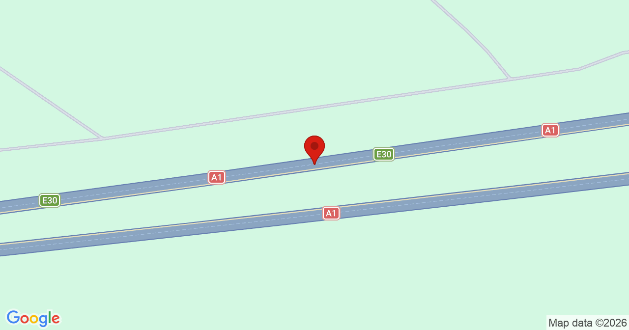 Kaart van het incident in Stroe met de aanrijroutes van de gealarmeerde eenheden