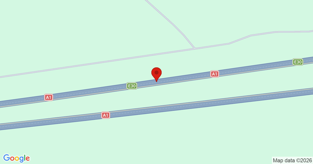 Kaart van het incident in Stroe met de aanrijroutes van de gealarmeerde eenheden