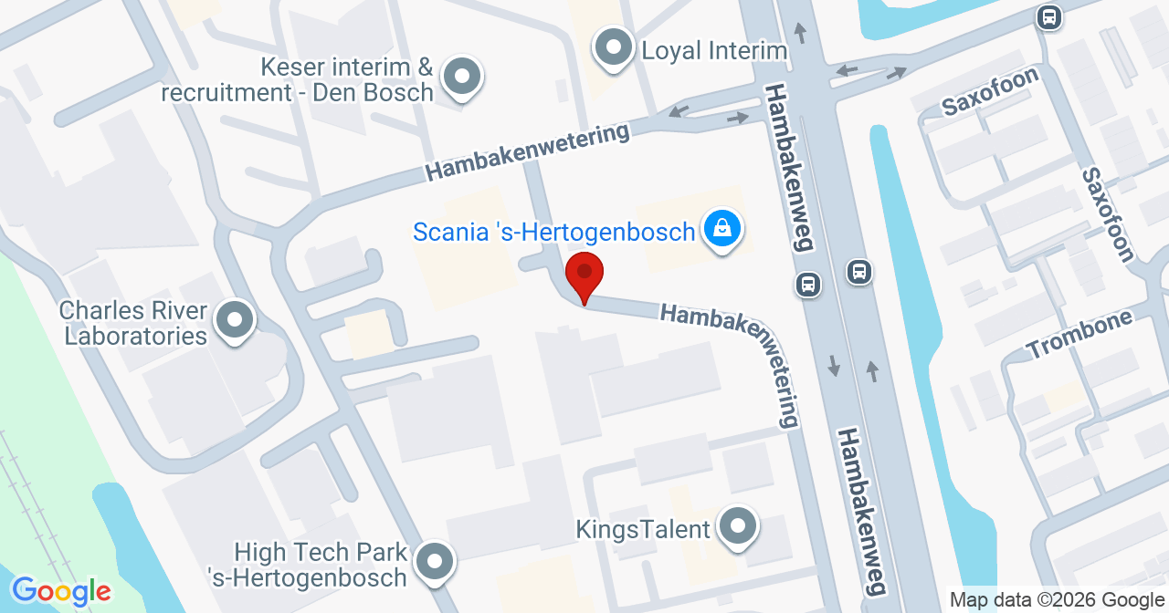 Kaart van het incident in 's-Hertogenbosch met de aanrijroutes van de gealarmeerde eenheden