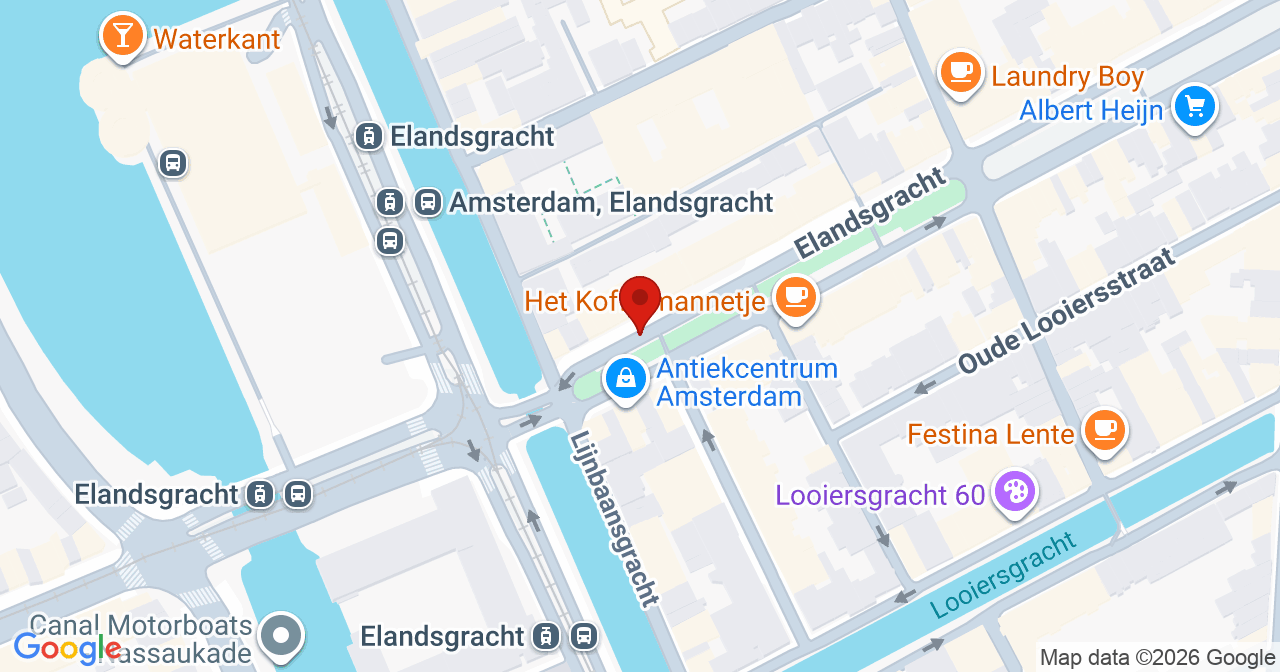 Kaart van het incident in Amsterdam met de aanrijroutes van de gealarmeerde eenheden