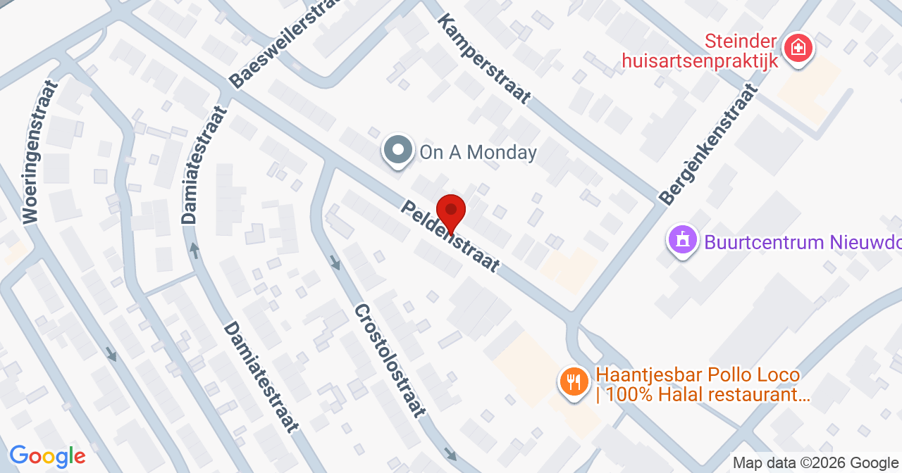 Kaart van het incident in Stein met de aanrijroutes van de gealarmeerde eenheden