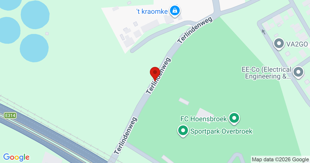 Kaart van het incident in Hoensbroek met de aanrijroutes van de gealarmeerde eenheden