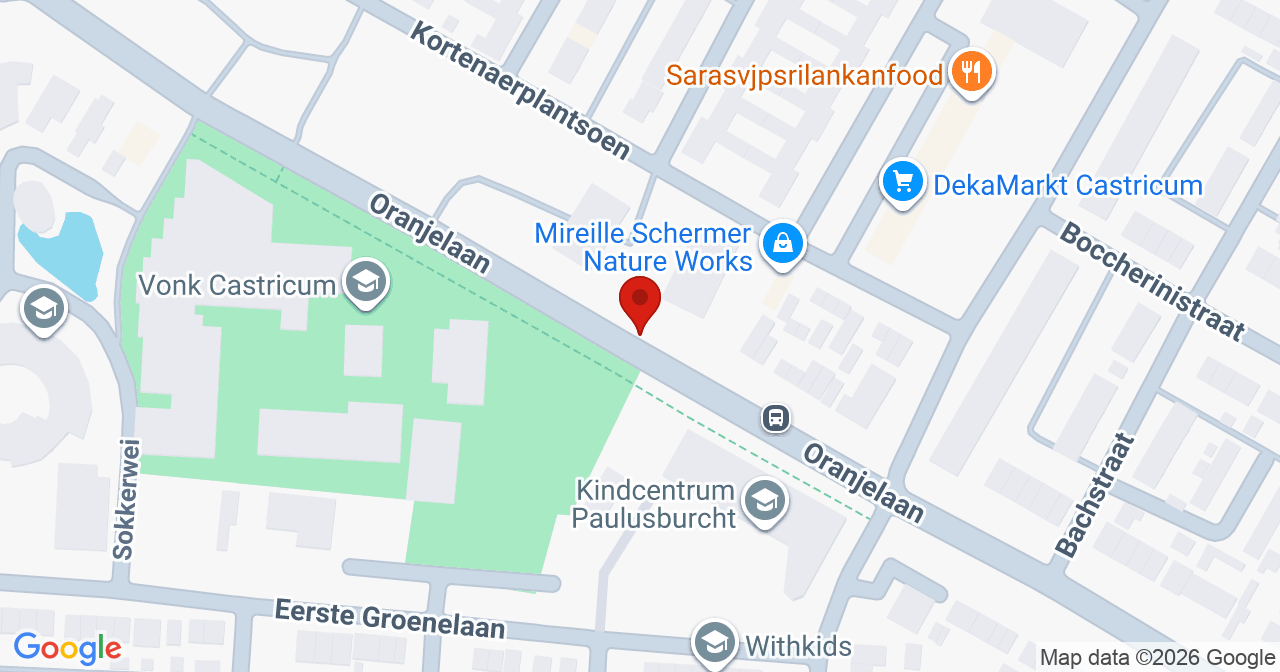 Kaart van het incident in Castricum met de aanrijroutes van de gealarmeerde eenheden