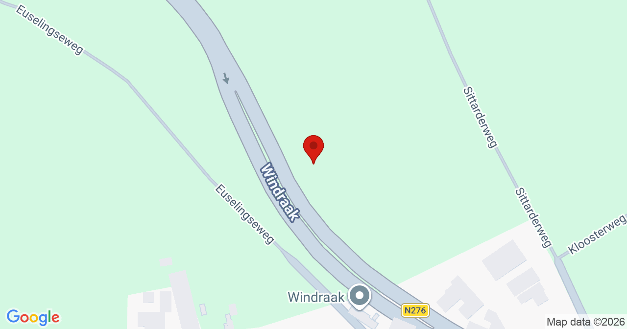 Kaart van het incident in Windraak met de aanrijroutes van de gealarmeerde eenheden