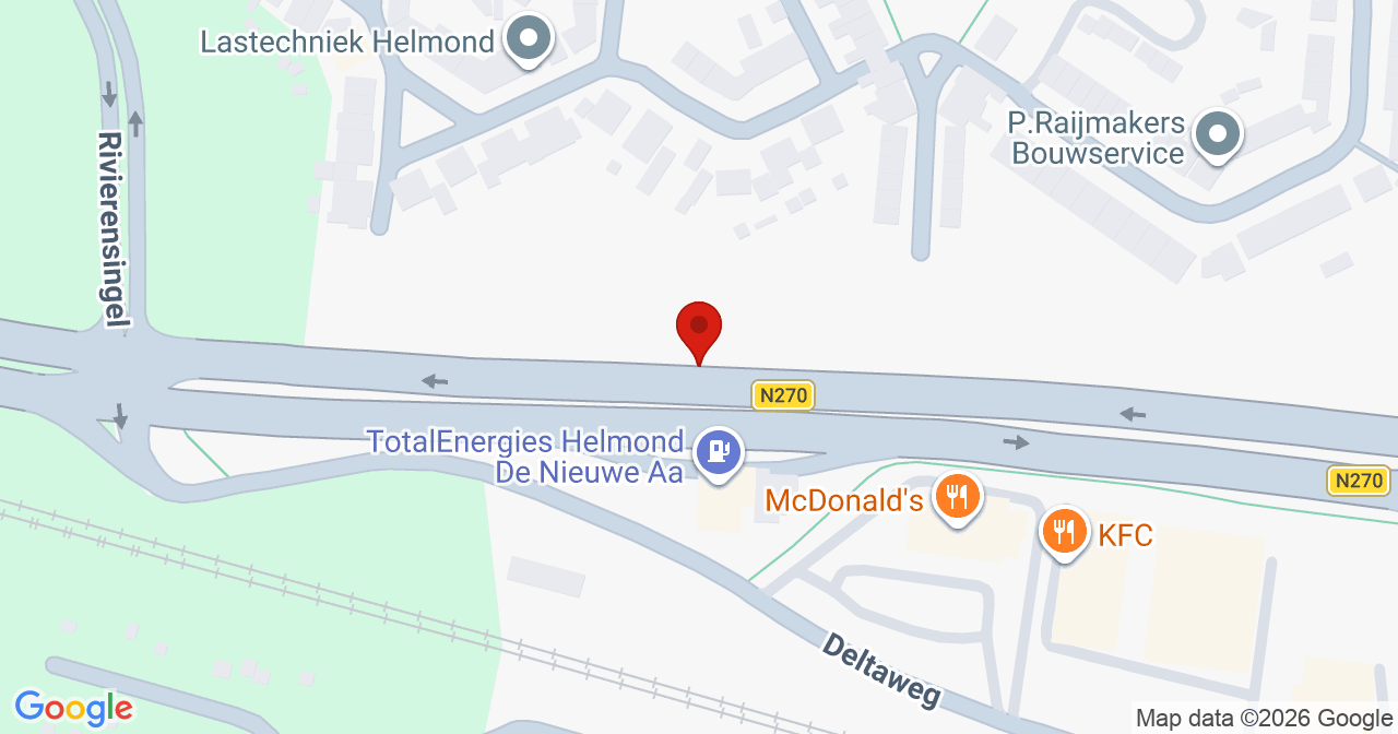 Kaart van het incident in Helmond met de aanrijroutes van de gealarmeerde eenheden