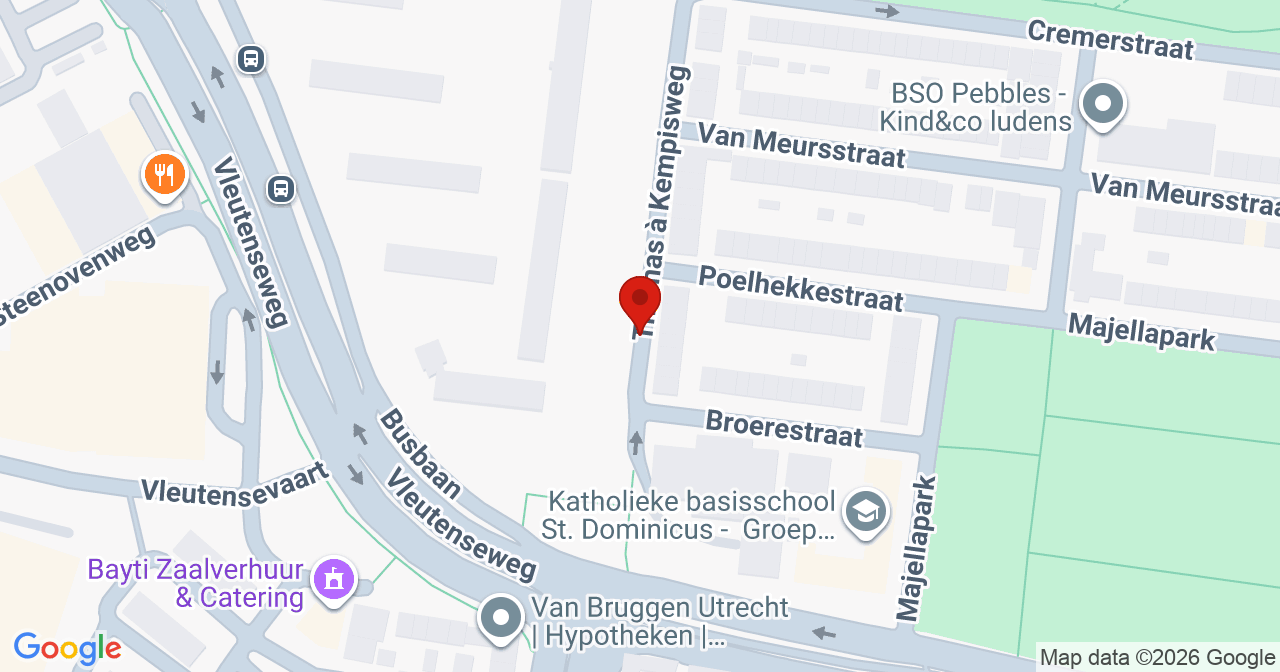 Kaart van het incident in Utrecht met de aanrijroutes van de gealarmeerde eenheden