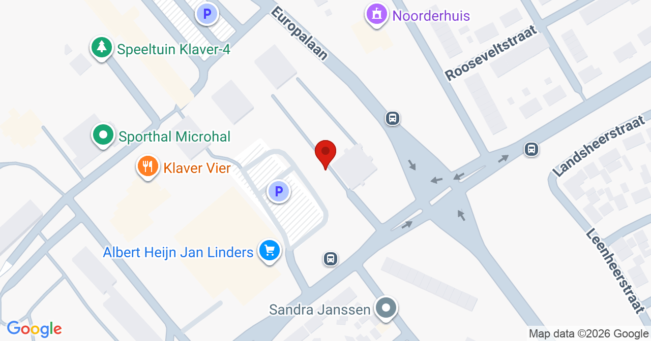 Kaart van het incident in Brunssum met de aanrijroutes van de gealarmeerde eenheden