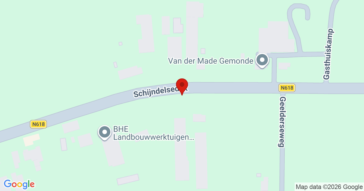 Kaart van het incident in Boxtel met de aanrijroutes van de gealarmeerde eenheden