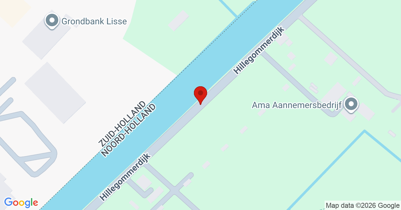 Kaart van het incident in Lisserbroek met de aanrijroutes van de gealarmeerde eenheden