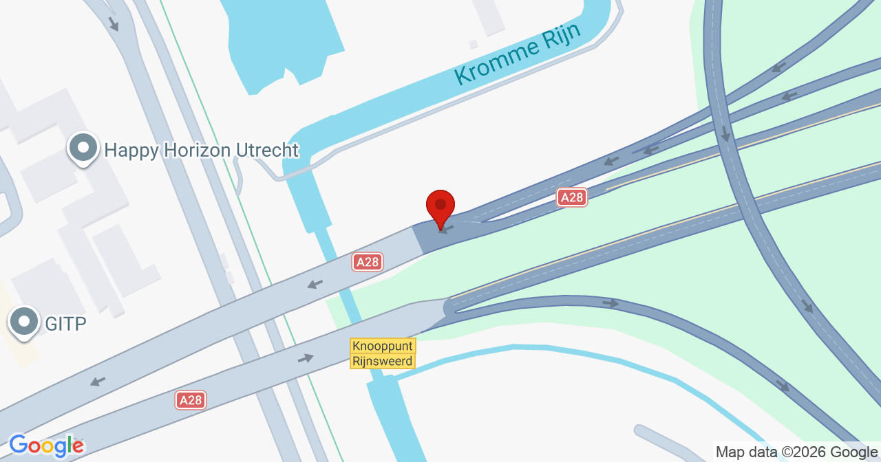 Kaart van het incident in Utrecht met de aanrijroutes van de gealarmeerde eenheden