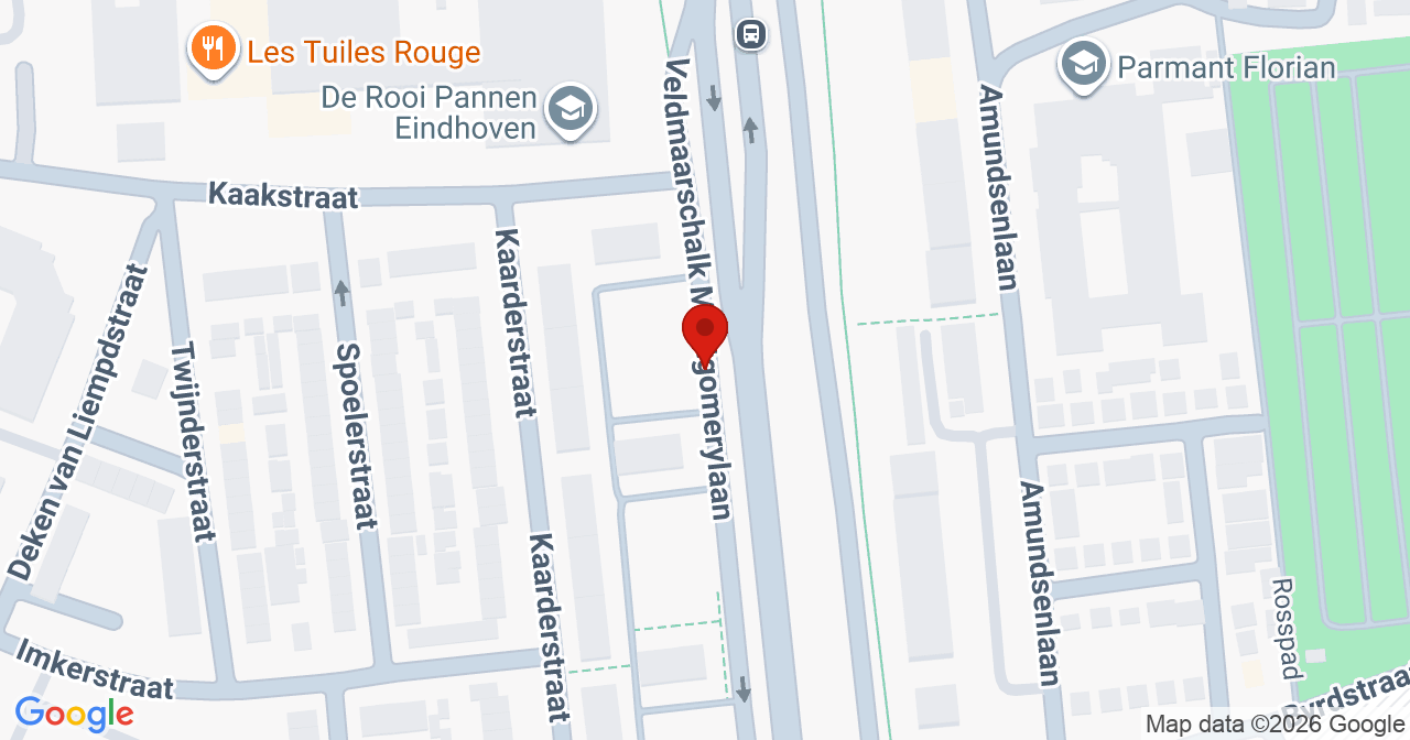 Kaart van het incident in Eindhoven met de aanrijroutes van de gealarmeerde eenheden