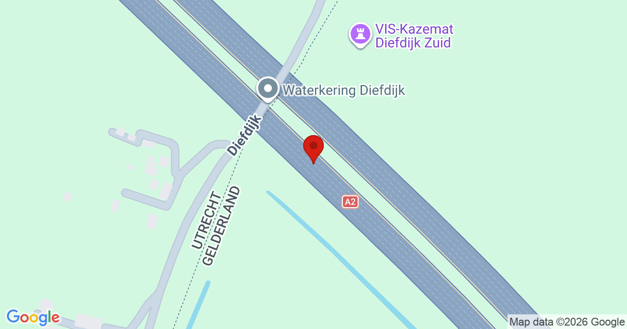 Kaart van het incident in Culemborg met de aanrijroutes van de gealarmeerde eenheden